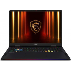 MSI Laptop MSI Raider A18 HX A9WIG-263 - AMD Ryzen 9 9955HX3D - Win 11 Home - GeForce RTX 5080 - 32 GB RAM - 2 TB SSD NVMe - 45.7 cm (18'') 3840 x 2400 (UHD+) @ 120 Hz - Wi-Fi 7, Bluetooth - Rdzeń czarny