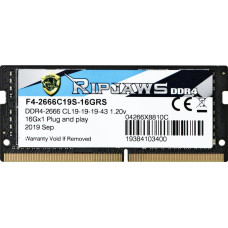 G.skill Ripjaws F4-2666C19S-16GRS memory module 16 GB 1 x 16 GB DDR4 2666 MHz
