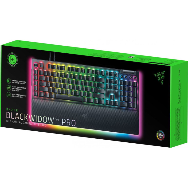 Razer BlackWidow V4 Pro Green Switch US