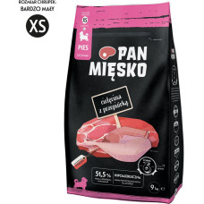 Pan Mięsko PAN MIĘSKO Veal with quail XS - dry food for puppies - 9kg