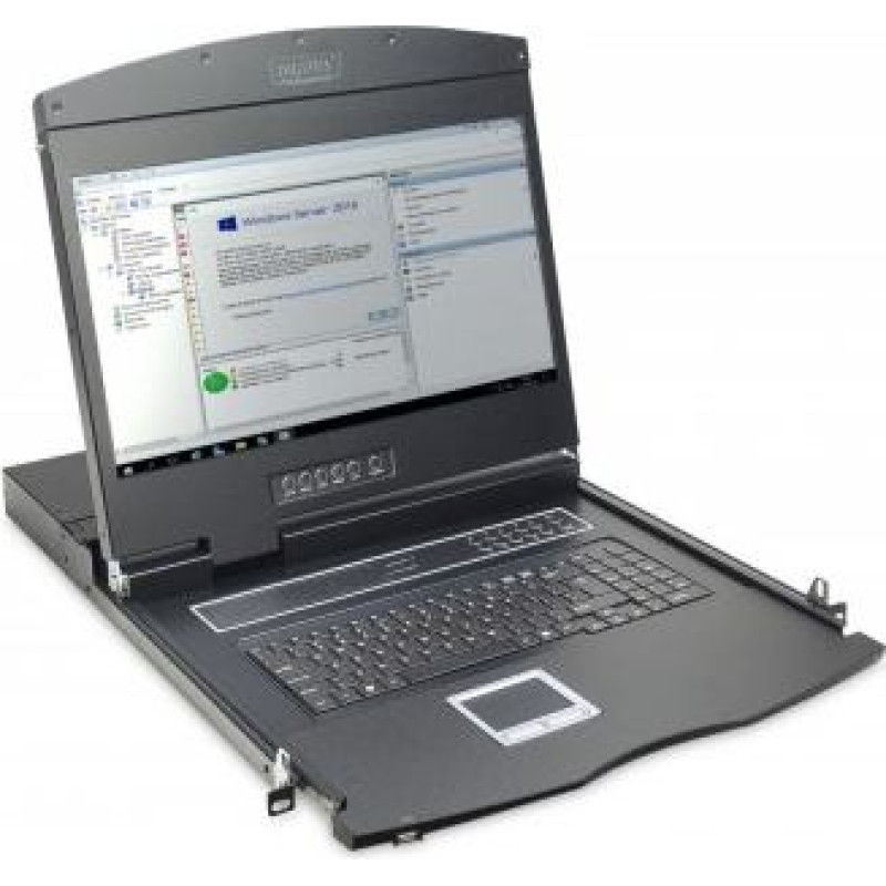 Digitus LCD Console 19inch KVM touchpad US keyboard