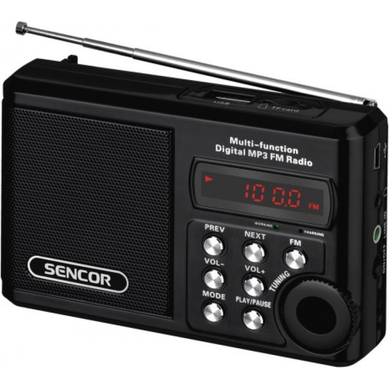 Sencor Portable radio SRD 215 B MP3, USB, SD