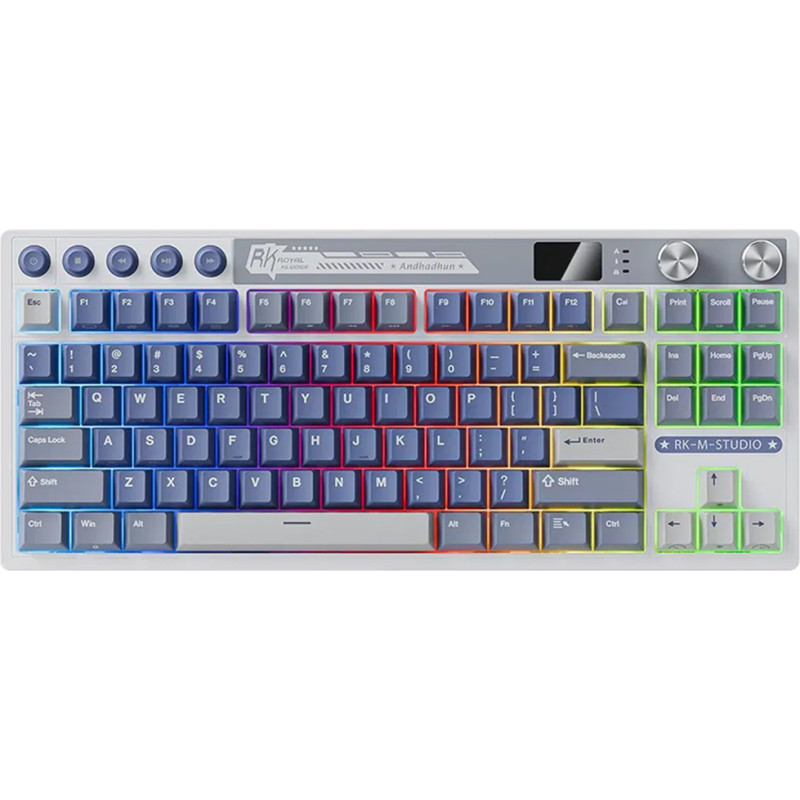 Royal Kludge M87 Ocean Blue, Beige Switch, US