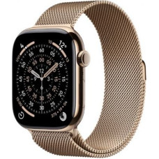 Apple Watch Series 11&nbsp;GPS + Cellular 46mm&nbsp;Gold Titanium Case with Gold Milanese Loop S/M