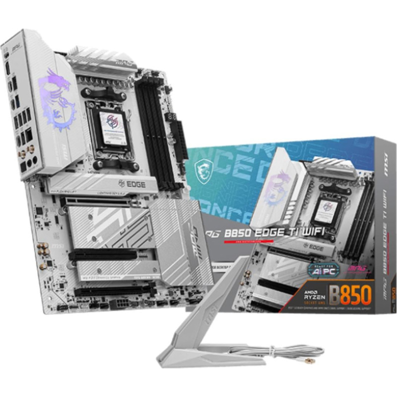 MSI MPG B850 EDGE TI WIFI motherboard AMD B850 Socket AM5 ATX