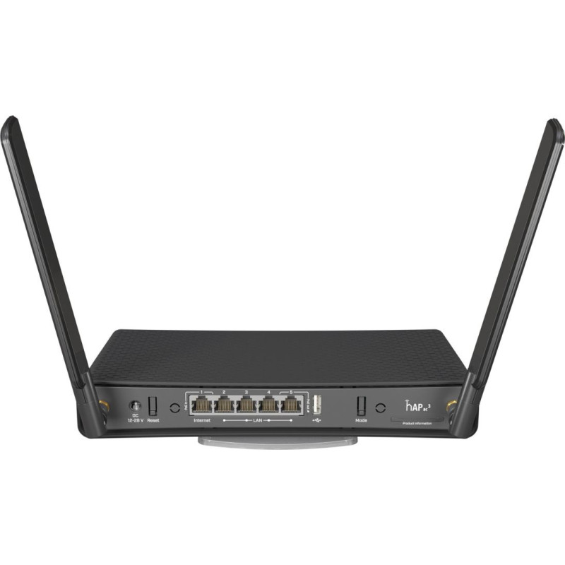 Mikrotik hAP ac&sup3; wireless router Gigabit Ethernet Dual-band (2.4 GHz / 5 GHz) Black