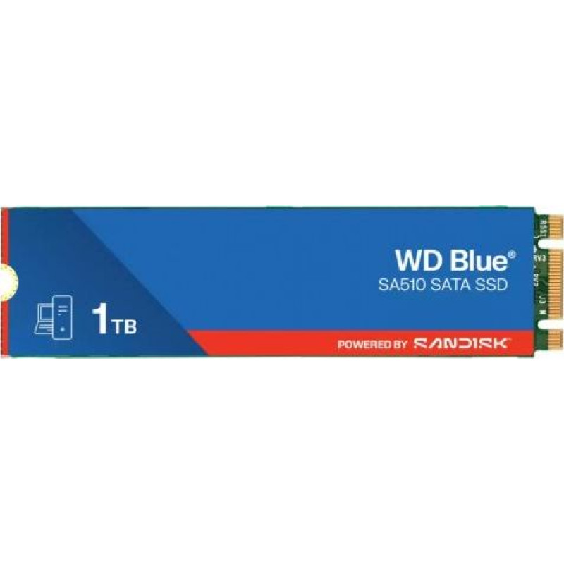 Western Digital SSD drive Blue 1TB SA510 M.2 2280 WDS100T3B0B