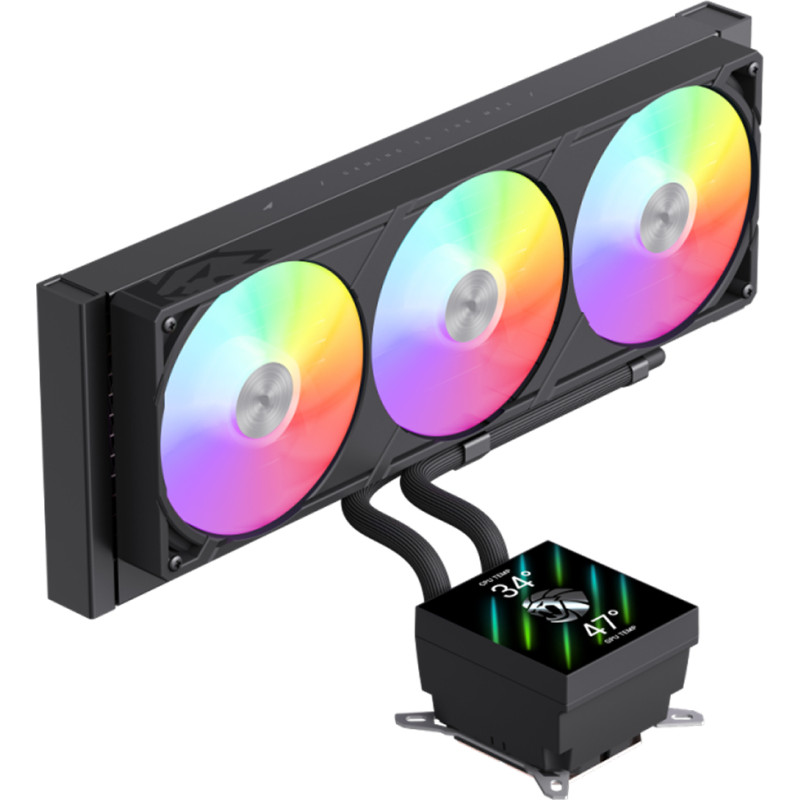 Gamemax GLACIER 360 LCD BK