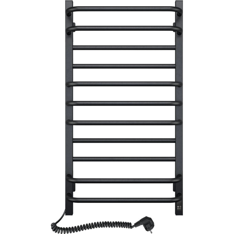 Navin Electric towel warmer Grandis 480*800 Sensor with timer, left-hand side, black, 12-208153-4880.