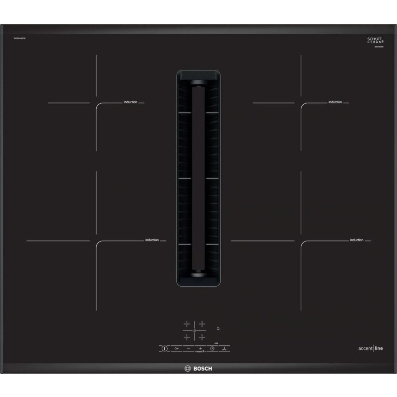 Bosch Built-in induction hob with integrated extractor hood PIE695B15E