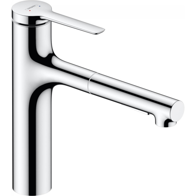 Hansgrohe Sink mixer with pull-out hose, Zesis M33, 74801000, chrome.