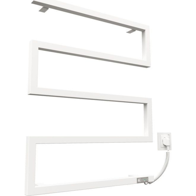 Kosser Electric towel warmer Zeta 685x550 ER, with timer, white (cable on the right)