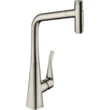 Hansgrohe Kitchen mixer with pull-out hose, Metris Select M71, 73820800.