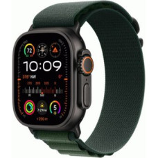 Apple Watch ultra 2 gps + cellular 49mm titanium black case with dark green alpine loop large eu mx4t3