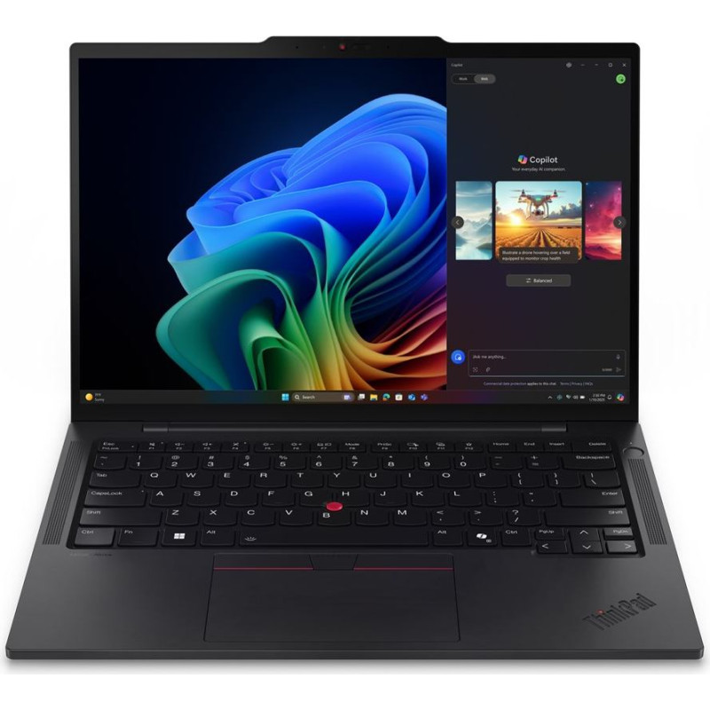 Lenovo ThinkPad T14s Gen 6 (Intel) Copilot+ PC Intel Core Ultra 7 258V Laptop 35.6 cm (14") Touchscreen WUXGA 32 GB LPDDR5x-SDRAM 1 TB SSD Wi-Fi 7 (802.11be) Windows 11 Pro English Black