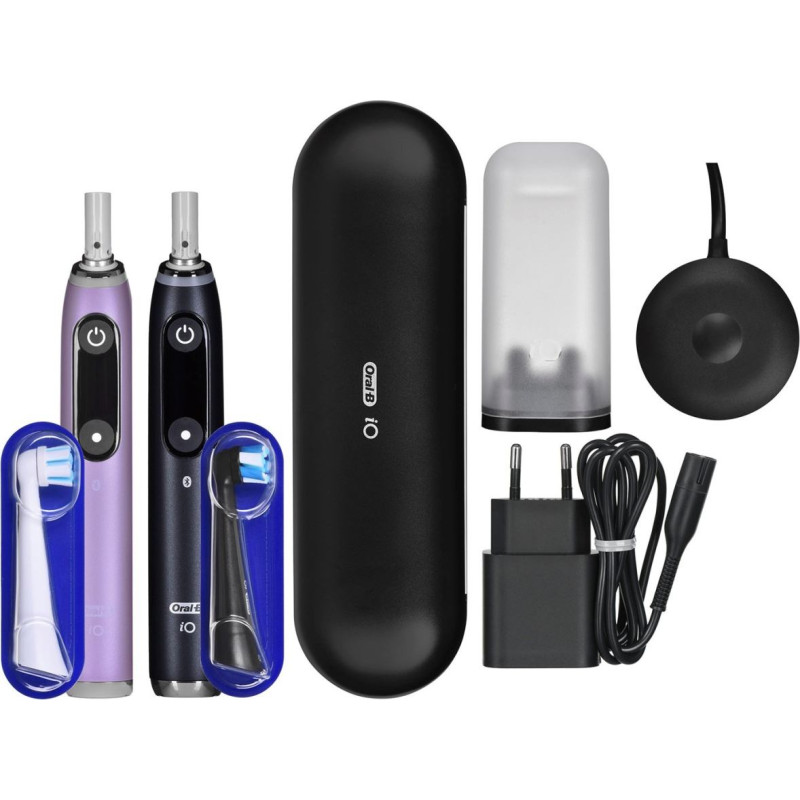 Braun ORAL-B ELECTRIC TOOTHBRUSH IO 9N SET DUO BLACK ONYX & ROSE QUARTZ