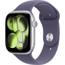 Apple Smartwatch Apple Watch 11 GPS 46mm Silver Alu Sport Band M/L Fioletowy  (MEVA4ZR/A)