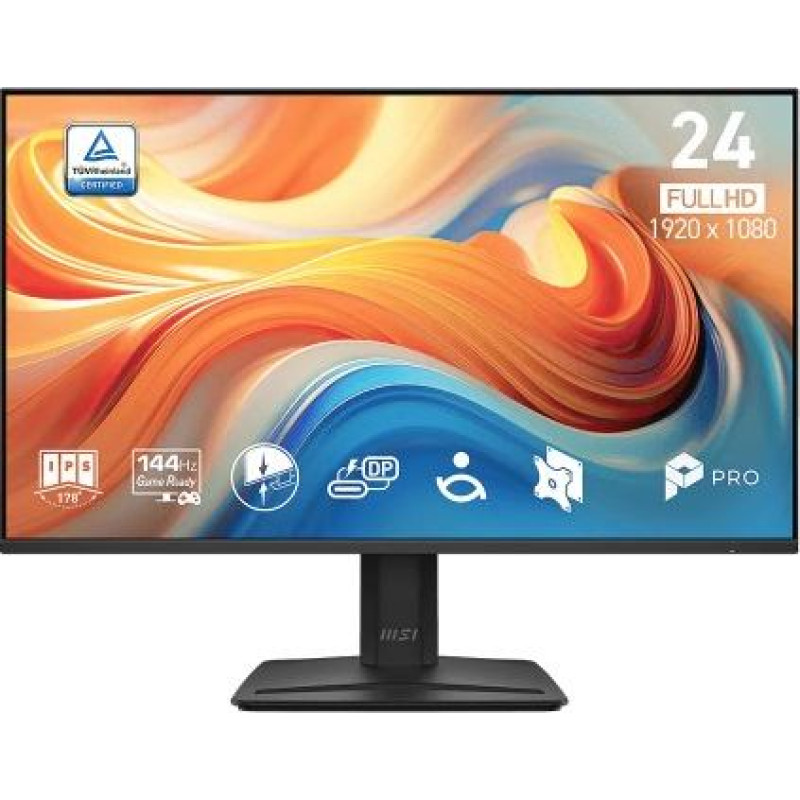 MSI Monitor 23.8 inch PRO MP242 E14C FHD/FLAT/144Hz/black