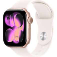 Apple Watch Series 11 GPS + Cellular 42mm Rose Gold Alu Case, Light Blush Sport Band S/M EU MF8E4 - ONLY BOX DAMAGE