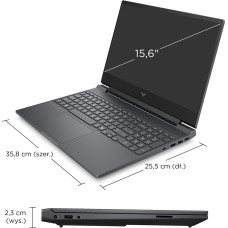 HP Laptop HP Victus Gaming Laptop 15-fb3040nw AMD Ryzen 7 7445H 39,6 cm (15.6'') Full HD 16 GB DDR5-SDRAM NVIDIA GeForce RTX 4050 Wi-Fi 6 (802.11ax) Free DOS Czarny