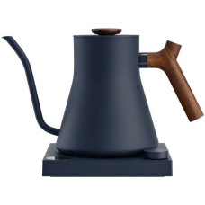 Fellow Stagg EKG PRO 900ml electric kettle in stone blue with a walnut-coloured handle