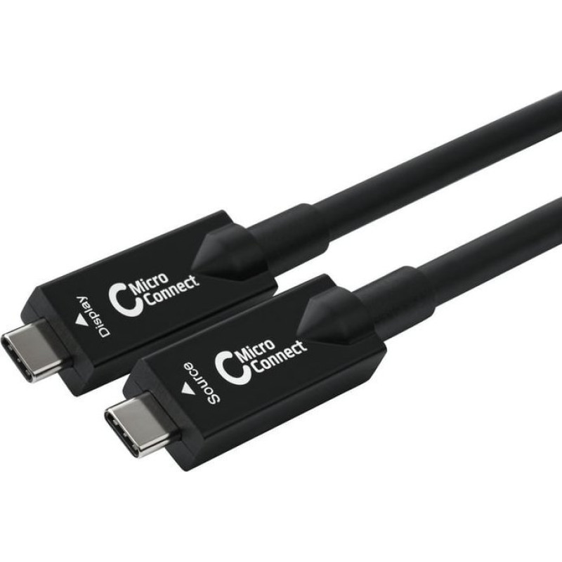 Microconnect Kabel USB MicroConnect USB-C - USB-C 15 m Czarny (USB3.2CC15OP)