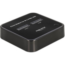Delock DeLOCK 64177 stacja dokująca do dysk&oacute;w twardych USB 3.2 Gen 2 (3.1 Gen 2) Type-C Czarny