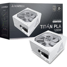 Montech Titan PLA 1200W - 80 PLUS & Cybenetics Platinum Netzteil, modular, PCIe 5.1 - 1200 Watt, wei&szlig;