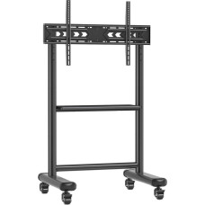 Techly Stojak Mobilny do Telewizora 60-86 Cali 68kg z P&oacute;łką AV (ICA-TR533BK)