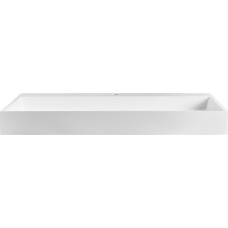 Beliani Umywalka Beliani Umywalka podwieszana QUENKO 100 x 46 cm Tworzywo mineralne Biały