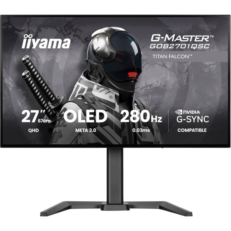 Iiyama Monitor iiyama G-Master GOB2701QSC-B1 Titan Falcon Tandem OLED