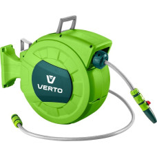 Verto Wąz z automatycznym zwijaczem 20 m +2m (15G891)