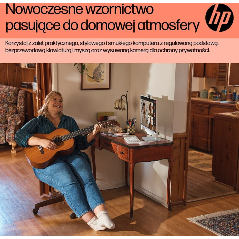 Hewlett-Packard HP 24-cr0312nw AMD Ryzen&trade; 5 7520U 60.5 cm (23.8") 1920 x 1080 px All-in-One PC 16 GB LPDDR5-SDRAM 512 GB SSD Windows 11 Home Wi-Fi 6 (802.11ax) White