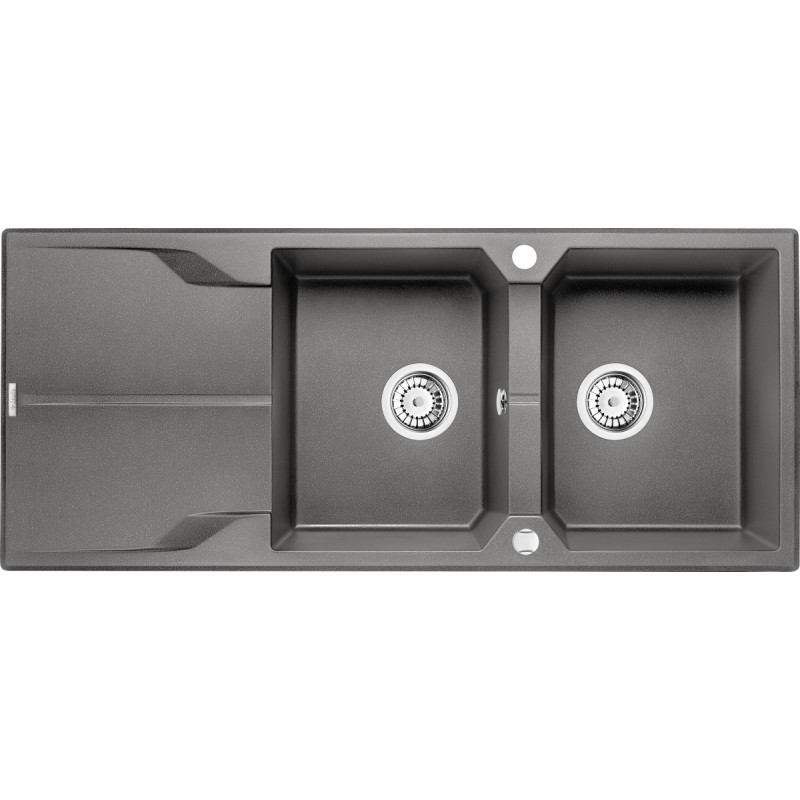 Deante Zlewozmywak Deante ZLEW.ANDANTE ANTRACYT MET. GRANIT 2K Z/O 1160x500x224,3,5''+SPACE SAVER