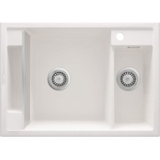 Deante Zlewozmywak Deante MAGNETIC - granitowy magnetyczny 1.5-komorowy Biały (ZRM A503)