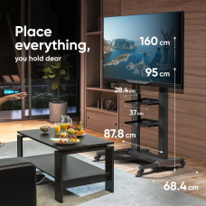 Onkron TV SET ACC MOBILE STAND/40-80''/BLACK TS2771-B ONKRON TS2771-B (4603728440132)