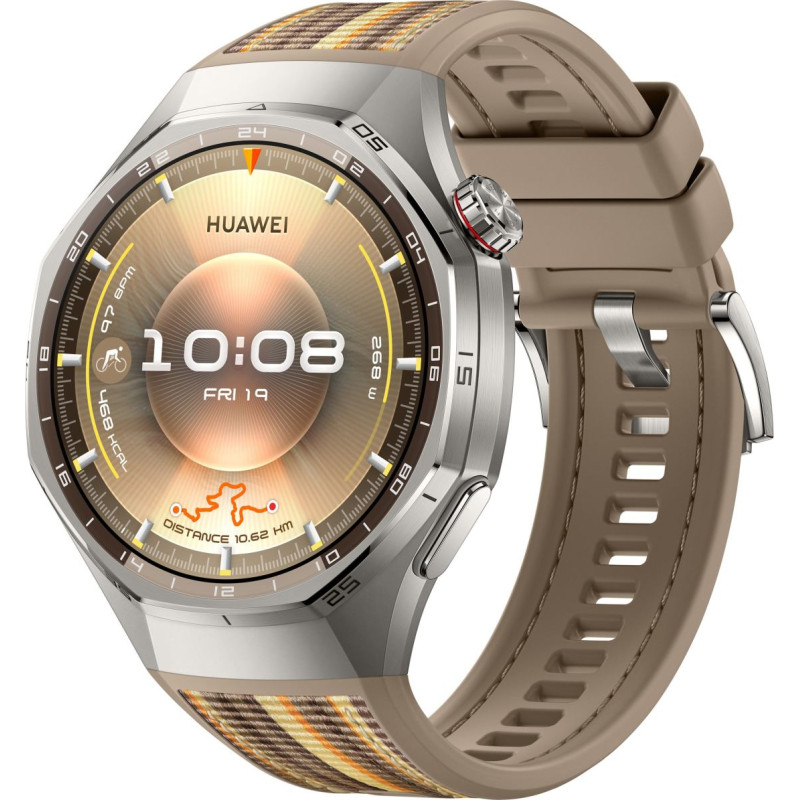 Huawei Smartwatch Huawei Watch GT6 Pro 46mm Safari Brązowy (55020FTS)
