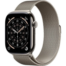 Apple Smartwatch Apple Watch 11 GPS + Cellular 46mm Natural Titanium Milanese Loop M/L Szary  (MFD04ZR/A)