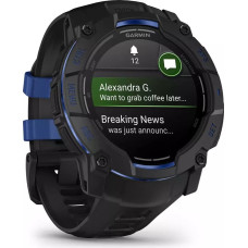 Garmin Zegarek sportowy Garmin Instinct 3 AMOLED - 50mm Czarno-niebieski (010-03020-03)