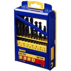 Irwin Wiertło Irwin do metalu HSS walcowe 1,5 2 7 4,5 4 5,5 5 1 3 2,5 3,5 6 10 10,5 11 11,5 12 12,5 13 6,5 7,5 8 8,5 9 9,5mm zestaw (10502504)