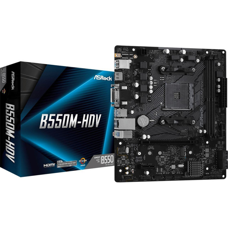Asrock Płyta gł&oacute;wna ASRock B550M-HDV
