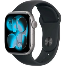 Apple Watch Series 11 (2025) GPS 42mm Space Gray Alu Case, Black Sport Band M/L EU MEQX4