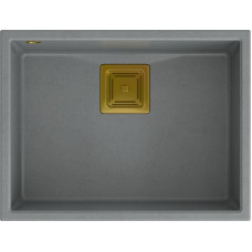 Quadron Zlewozmywak Quadron DAVID 50 GraniteQ silver stone/elementy złote