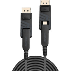 Lindy LINDY 100m Fibre Optic Hybrid DisplayPort 1.4 Cable