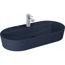 Noname Umywalka 146045 UMYWALKA BABETTE 82X42 BLAT, CERAM NAVY BLUE MATT // EL.146045