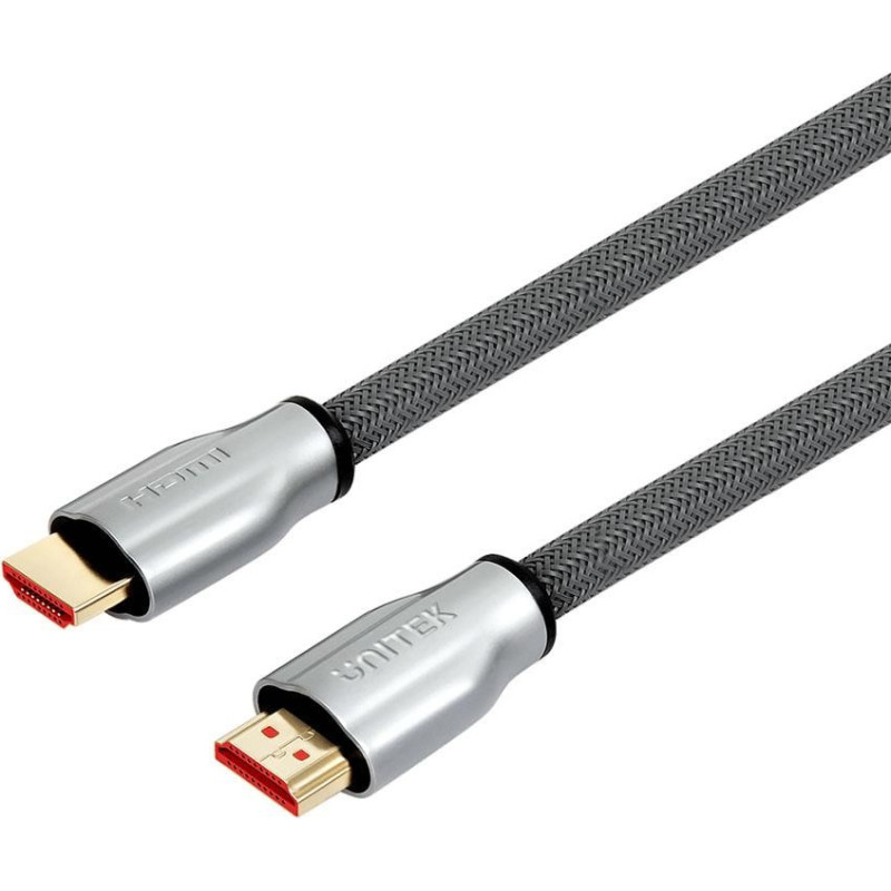 Unitek Y-C139RGY HDMI cable 3 m HDMI Type A (Standard) Silver, Zinc