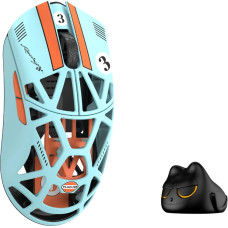 Wlmouse Beast X Pro Solid Sides, Omron Opticals Switches, Blue & Orange
