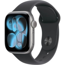 Apple Watch Series 11 (2025) GPS 42mm Space Gray Alu Case, Black Sport Band S/M EU MEQW4 - ONLY BOX DAMAGE