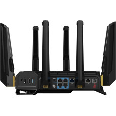 Asus Router Asus ASUS ROG Rapture GT-BE98 router bezprzewodowy 10 Gigabit Ethernet Quad-band (2.4 GHz / 5 GHz-1 / 5 GHz-2 / 6 GHz) Czarny