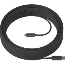 Logitech Kabel USB Logitech USB-A - USB-C 10 m Czarny (939-001799)